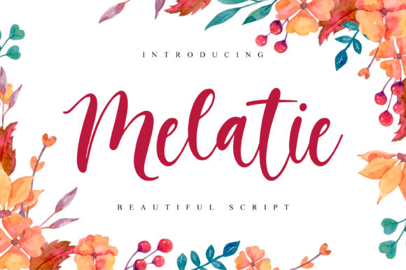 Melatie Font Poster 1