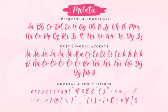 Melatie Font Poster 9