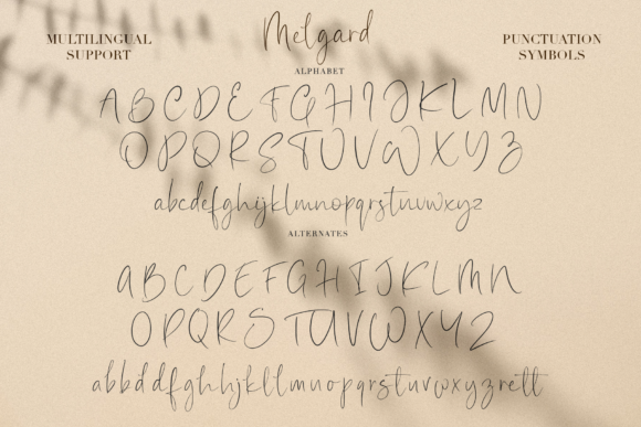 Melgard Font Poster 10