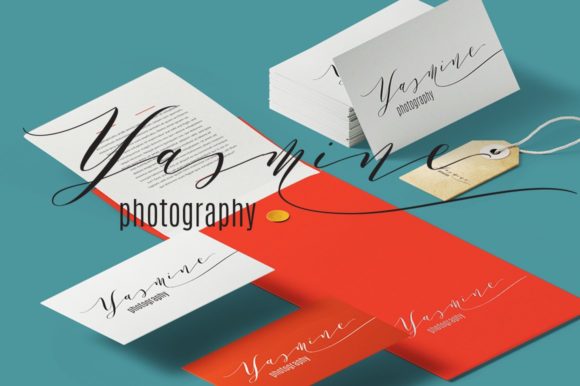 Melika Letter Font Poster 6