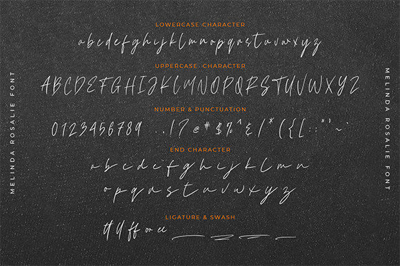 Melinda Rosalie Font Poster 9