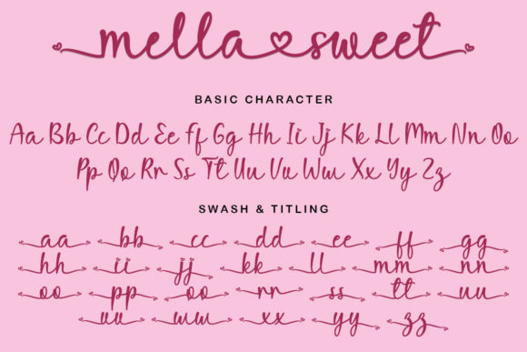 Mella Sweet Font Poster 10
