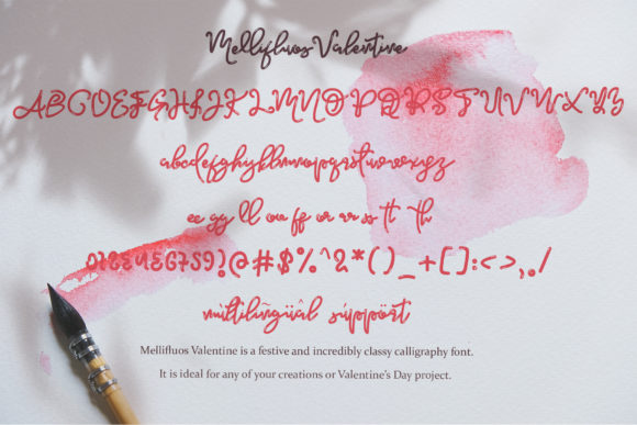 Mellifluous Valentine Font Poster 5