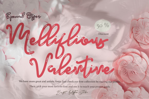 Mellifluous Valentine Font Poster 7