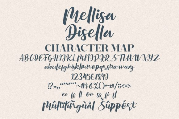 Mellisa Disella Font Poster 13