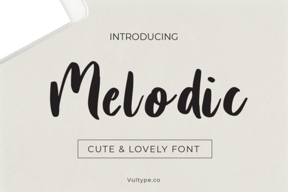 Melodic Font Poster 1