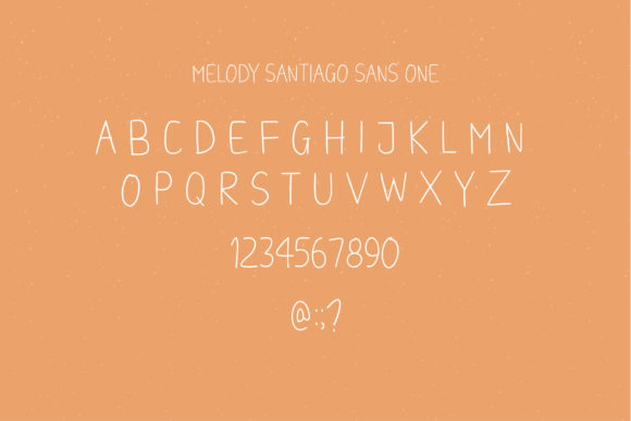 Melody Santiago Font Poster 9