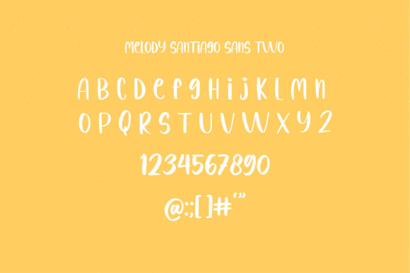 Melody Santiago Font Poster 10
