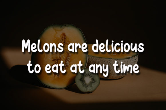 Melon Honey Font Poster 2