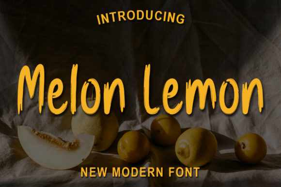 Melon Lemon Font Poster 1