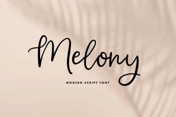 Melony Font Melony Font Poster 1