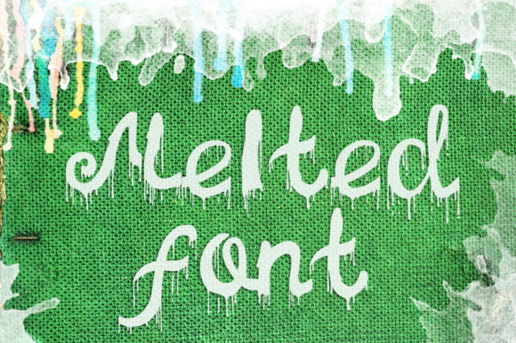 Melted Font Poster 1