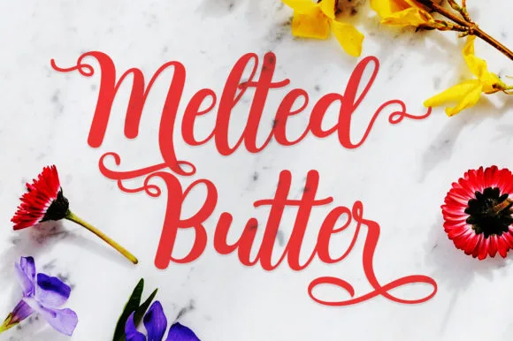 Melted Butter Font Melted Butter Font Poster 1
