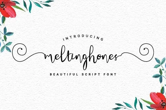 Meltinghones Font Meltinghones Font Poster 1