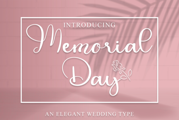 Memorial Day Font Poster 1