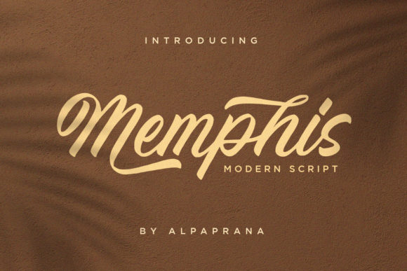 Memphis Font Poster 1