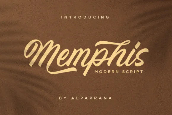 Memphis Font Memphis Font Poster 1