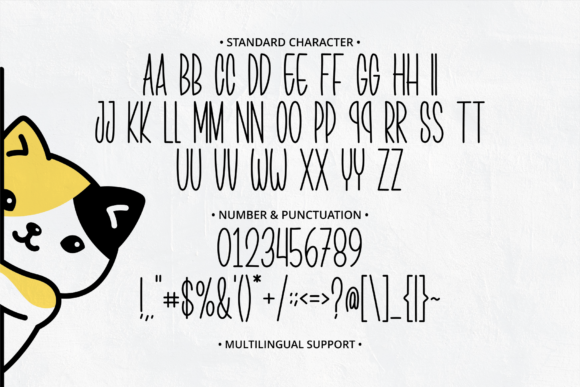 Meowy Font Poster 9
