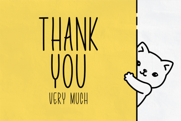 Meowy Font Poster 10