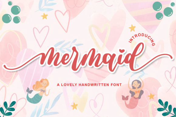 Mermaid Font Poster 1