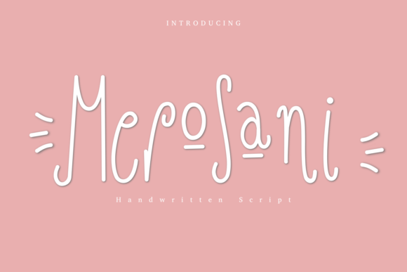 Merosani Font Poster 1