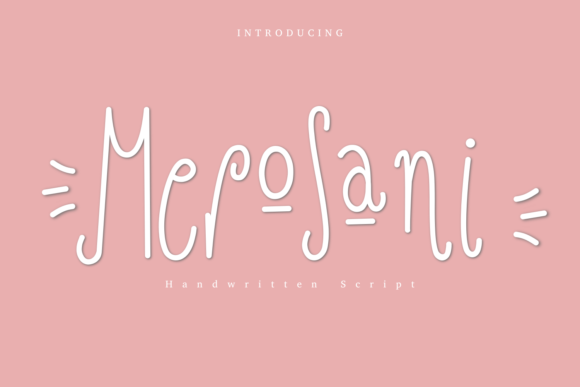 Merosani Font Merosani Font Poster 1