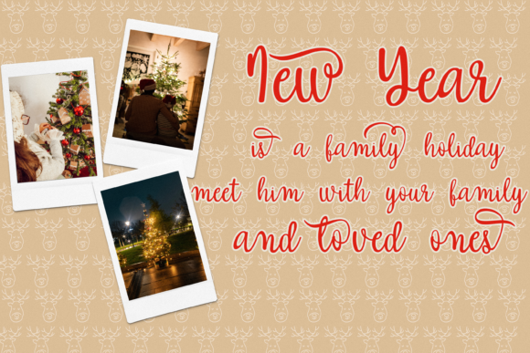 Merry Christmas Font Poster 2