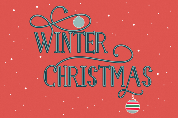 Merry Christmas Font Poster 3