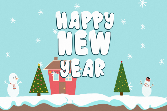 Merry Christmas Font Poster 4