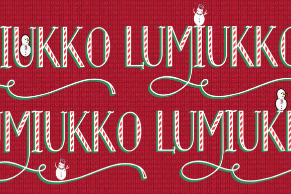 Merry Christmas Font Poster 5