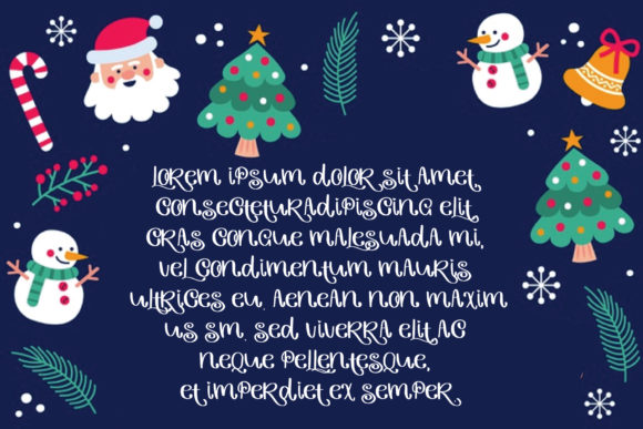 Merry Christmas Font Poster 2