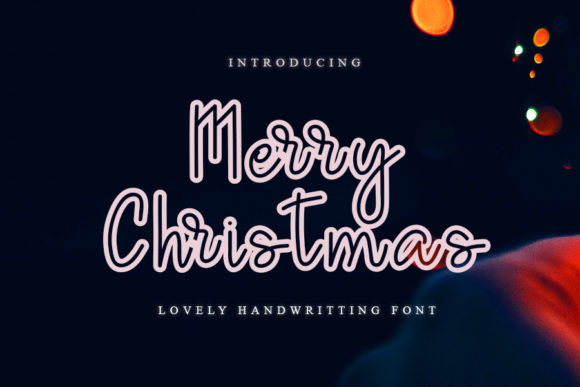 Merry Christmas Font Poster 1