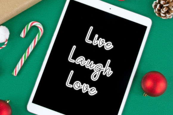 Merry Christmas Font Poster 3