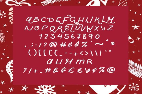 Merry Christmas Font Poster 2