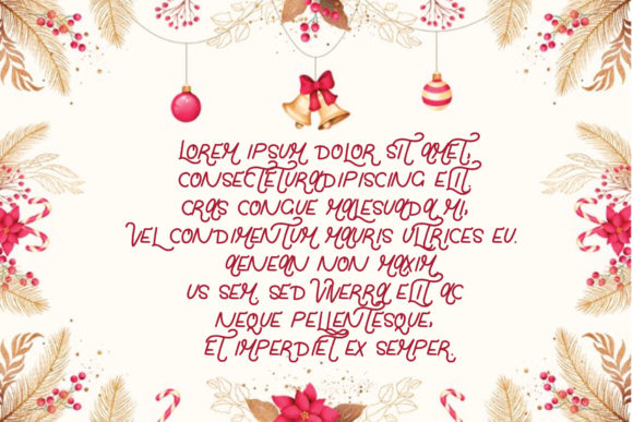 Merry Christmas Font Poster 5
