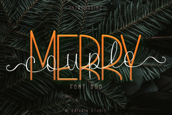 Merry Couple Font Poster 1