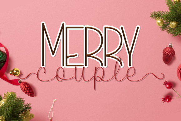 Merry Couple Font Poster 4