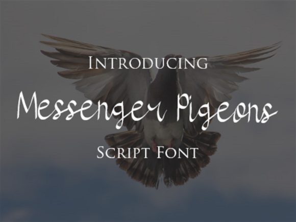 Messenger Pigeons Font Poster 1
