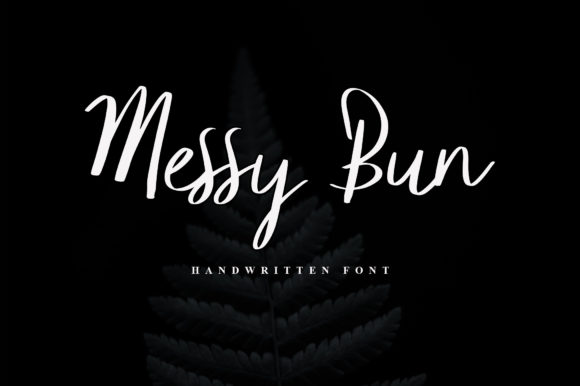 Messy Bun Font Poster 1