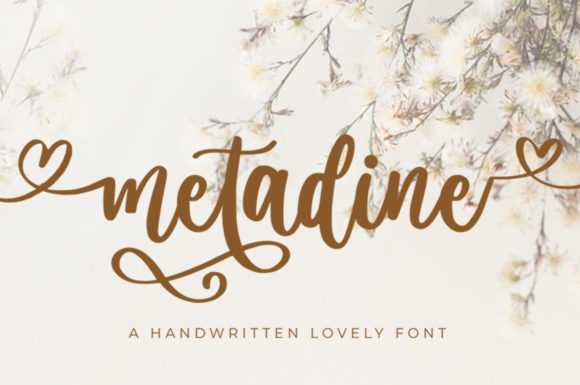 Metadine Font Poster 1