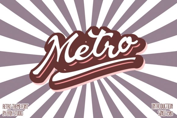Metro Font Poster 1