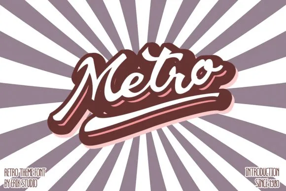 Metro Font Metro Font Poster 1