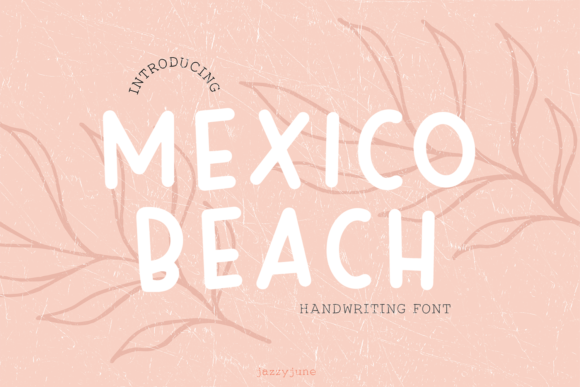 Mexico Beach Font Poster 1