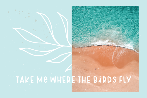 Mexico Beach Font Poster 2