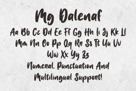 Mg Dalenaf Font Poster 8