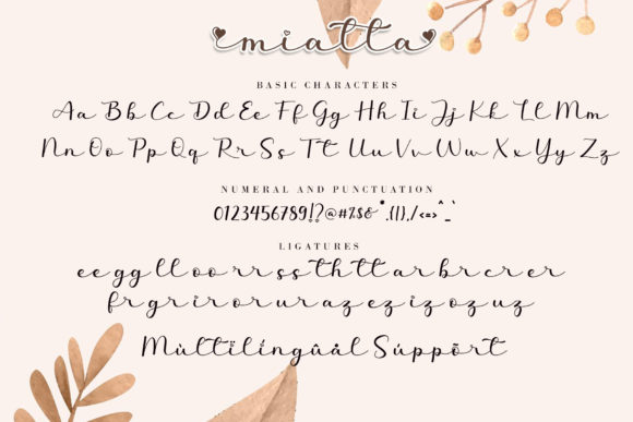Miatta Font Poster 9