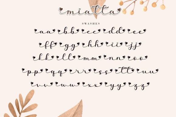 Miatta Font Poster 10