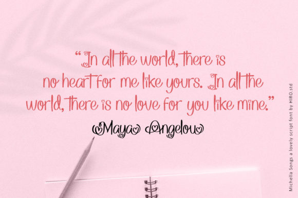 Michella Songs Font Poster 6
