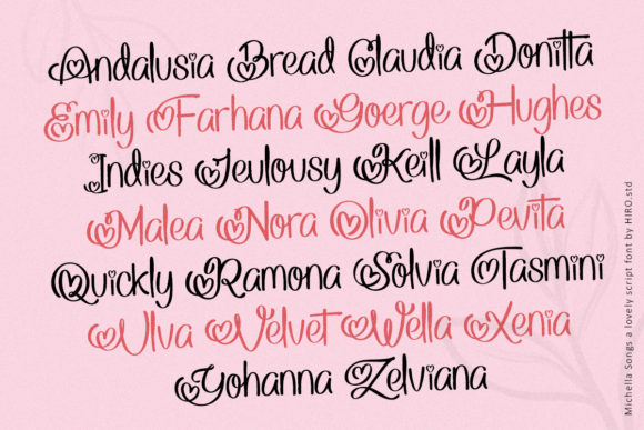 Michella Songs Font Poster 8