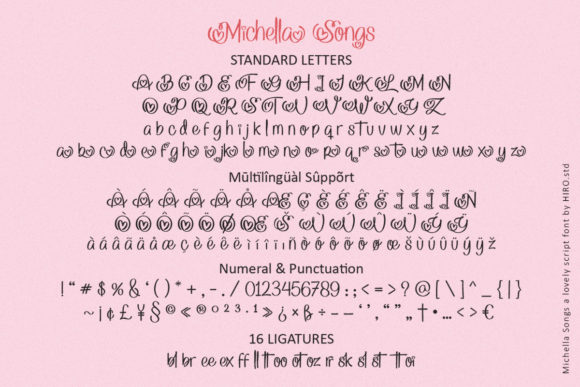 Michella Songs Font Poster 9